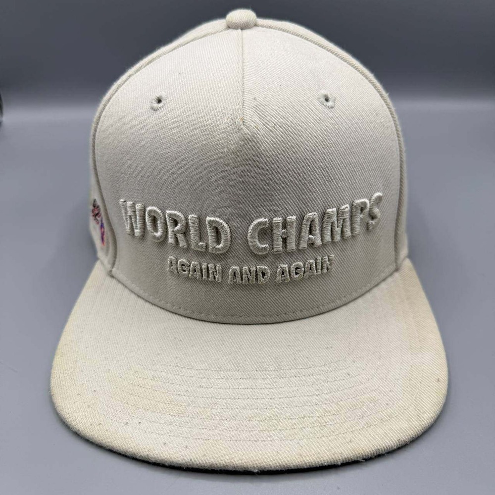 Air Jordan Hat Men White World Champs Again and Again Jumpman Snap Back Cap